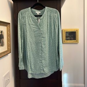 Women’s Size XL Beachlunchlounge Blouse Annina Mint Dahlia